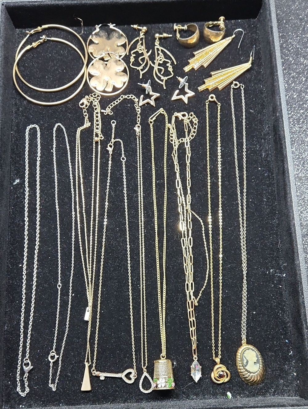 Gold-tone and Silver-tone  Mixed Women's Jewelry